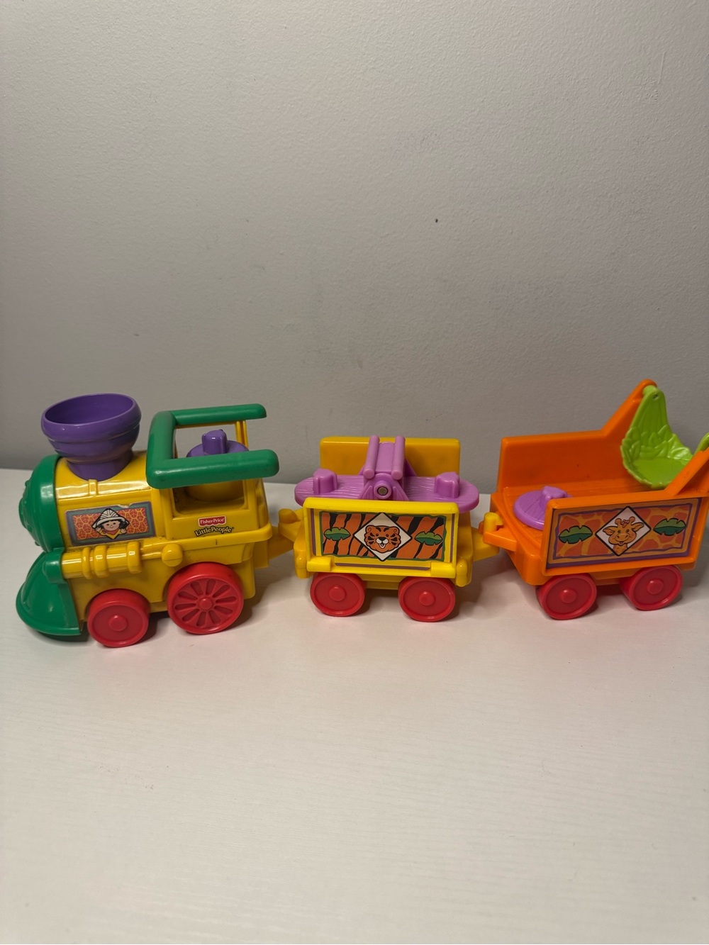 Fisher-Price Little People Plastic Train Set - Yellow, Orange & Green